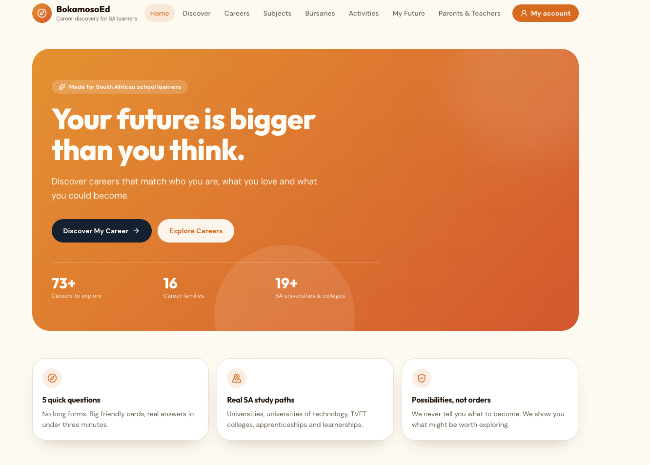 BokamosoEd Project preview